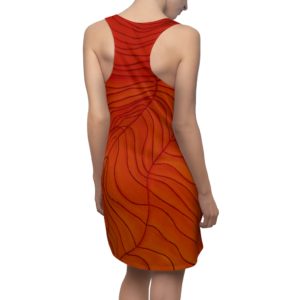Kat's Orange Women's Cut & Sew Racerback Dress