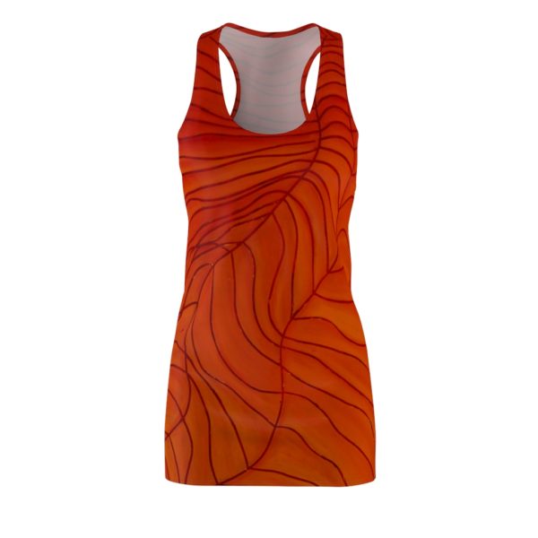 Kat's Orange Women's Cut & Sew Racerback Dress - Image 2