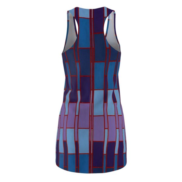 Kat's Purple and Blue Women's Cut & Sew Racerback Dress - Image 3