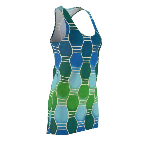 Kat's Green Women's Cut & Sew Racerback Dress - Image 4