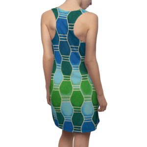 Kat's Green Women's Cut & Sew Racerback Dress