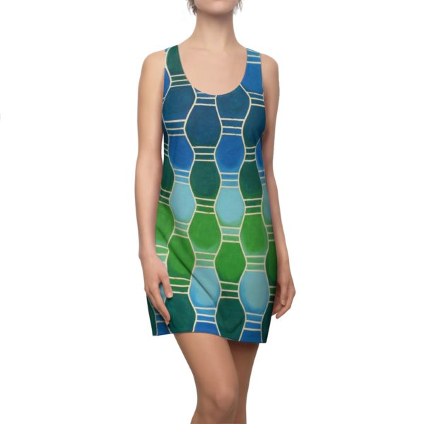 Kat's Green Women's Cut & Sew Racerback Dress - Image 6