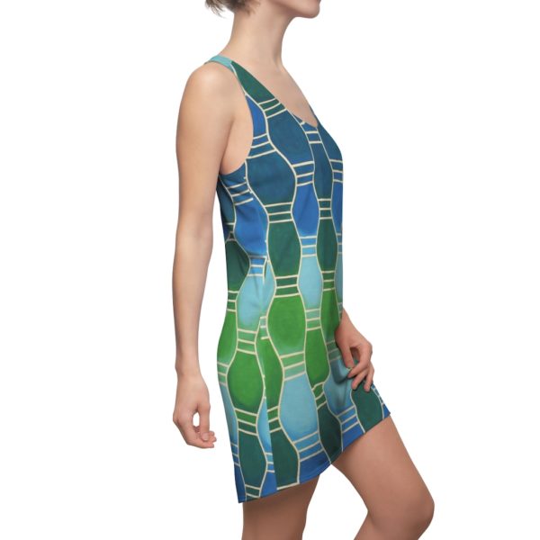 Kat's Green Women's Cut & Sew Racerback Dress - Image 7