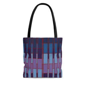 Kat's Purple and Blue Tote Bag