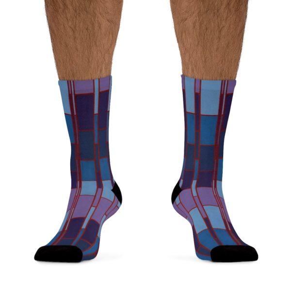 Kat's Purple and Blue DTG Socks - Image 4