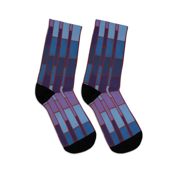 Kat's Purple and Blue DTG Socks - Image 6