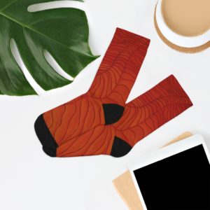 Kat's Orange DTG Socks