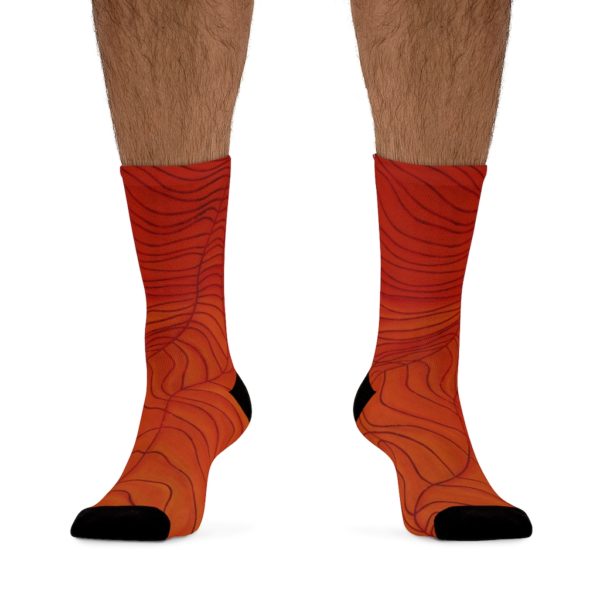 Kat's Orange DTG Socks - Image 4