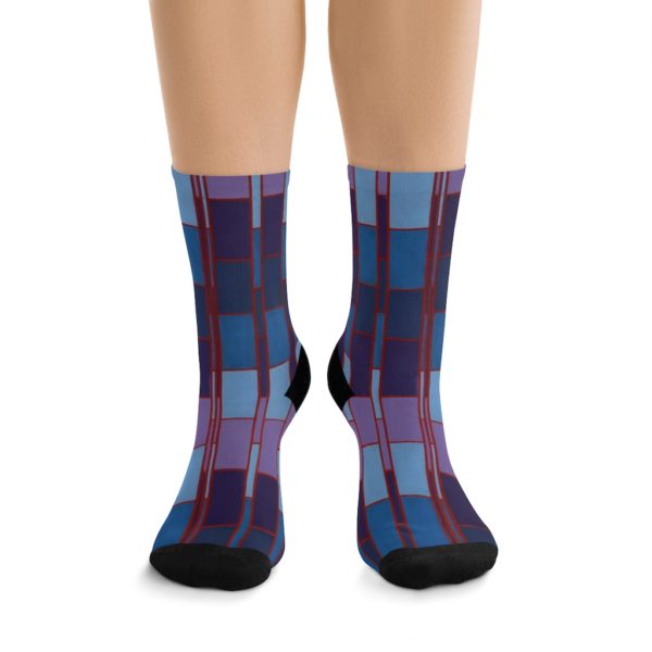 Kat's Purple and Blue DTG Socks - Image 2