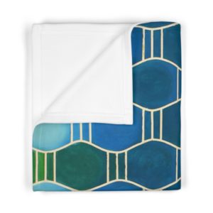 Kat's Green Soft Fleece Baby Blanket