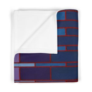 Kat's Purple and Blue Soft Fleece Baby Blanket