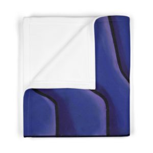 Kat's Purple Soft Fleece Baby Blanket