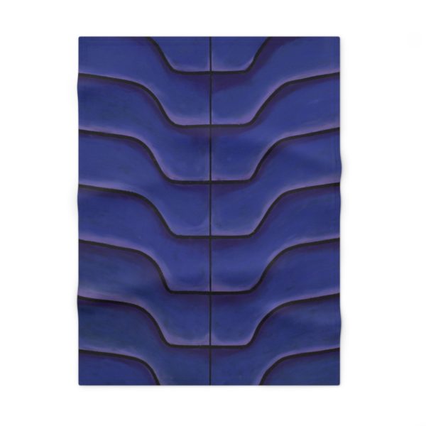 Kat's Purple Soft Fleece Baby Blanket - Image 2