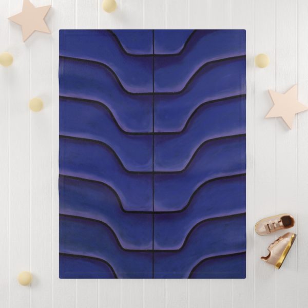 Kat's Purple Soft Fleece Baby Blanket - Image 3