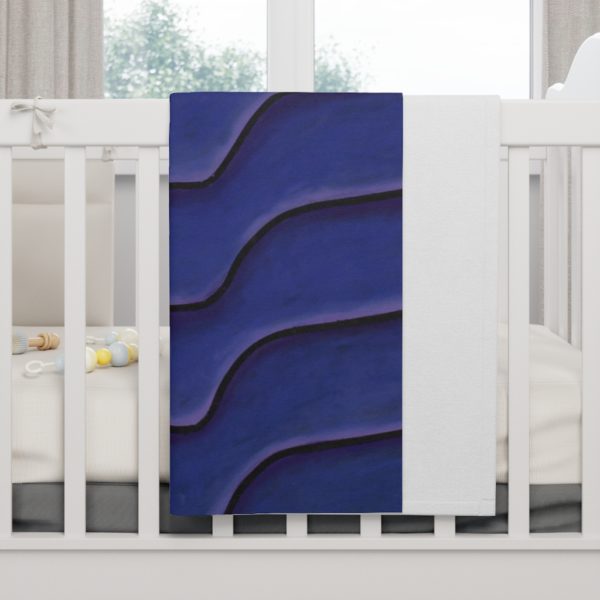 Kat's Purple Soft Fleece Baby Blanket - Image 4